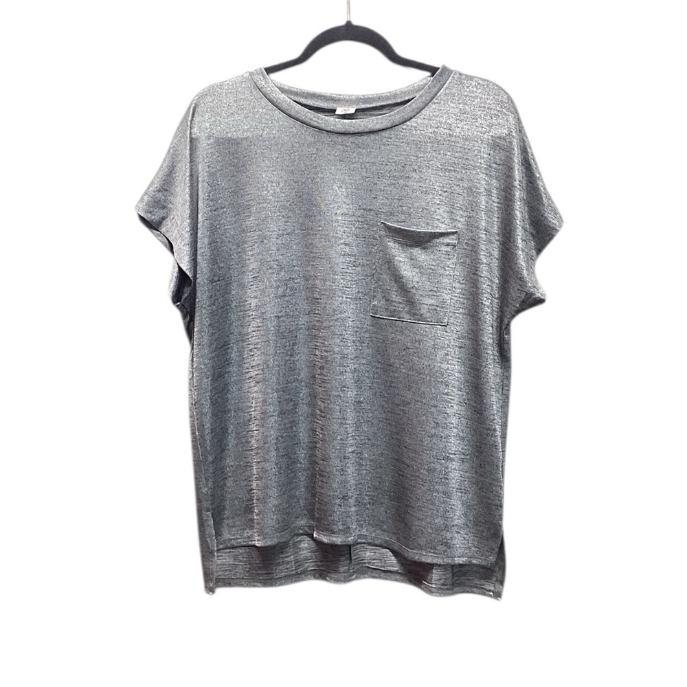 Like Love metallic shimmer dressy crewneck tee Size Medium